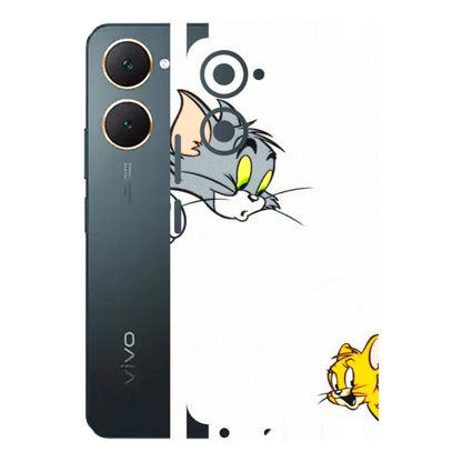 VIVO Y Series Phone Skins (All Models) - Cute Tom And Jerry - 3D Embossed Finish (L-220) Vivo Y18