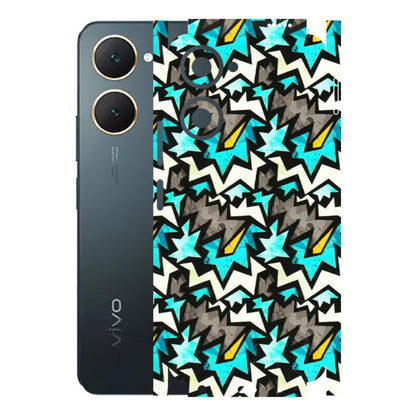 VIVO Y Series Phone Skins (All Models) - Funky Zig Zag - 3D Embossed Finish (L-223) Vivo Y18