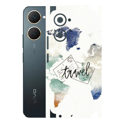 VIVO Y Series Phone Skins (All Models) - Travel The World - 3D Embossed Finish (L-232) Vivo Y18