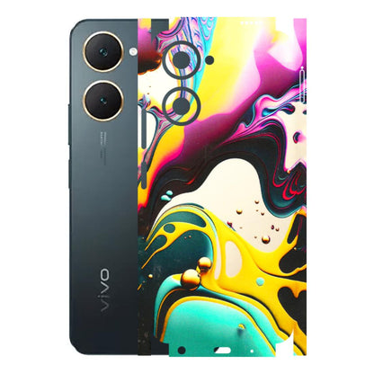 VIVO Y Series Phone Skins (All Models) - Multicolor Abstract pattern - 3D Embossed Finish (L-254) Vivo Y18