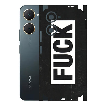 VIVO Y Series Phone Skins (All Models) - The F Word - 3D Embossed Finish (L-255) Vivo Y18