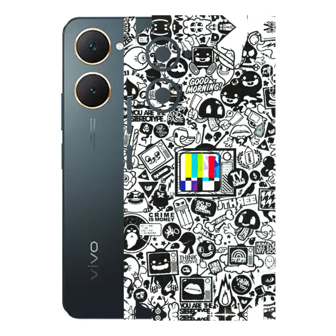 VIVO Y Series Phone Skins (All Models) - Doodles Positive Art - 3D Embossed Finish (L-263) Vivo Y18