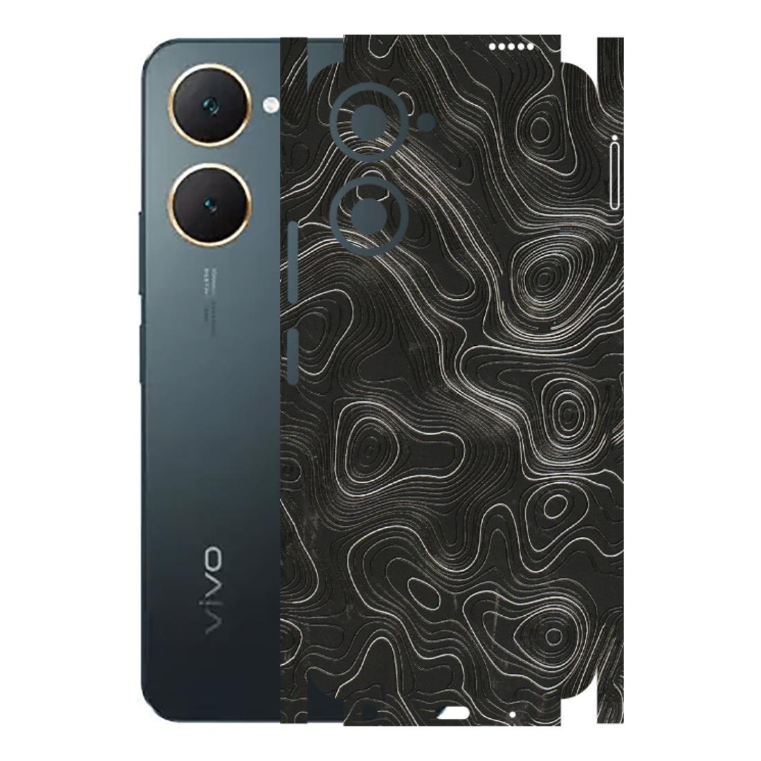 VIVO Y Series Phone Skins (All Models) - Abstract White Line Map - 3D Embossed Finish (L-269) Vivo Y18