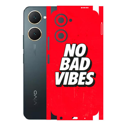 VIVO Y Series Phone Skins (All Models) - No Bad Vibes - 3D Embossed Finish (L-280) Vivo Y18