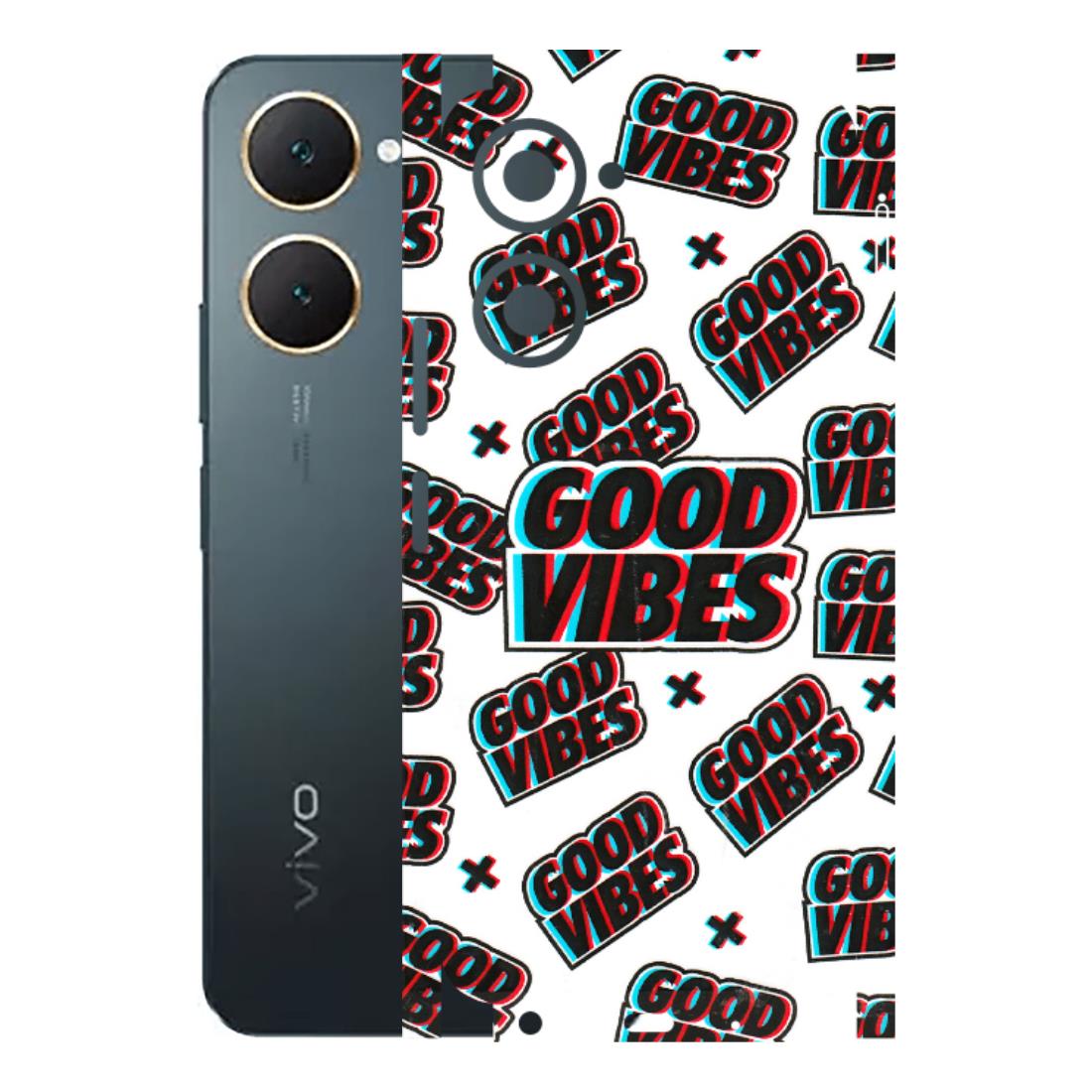 VIVO Y Series Phone Skins (All Models) - Good Vibes - 3D Embossed Finish (L-282) Vivo Y18
