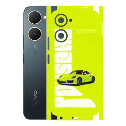 VIVO Y Series Phone Skins (All Models) - Lime Green Porche - 3D Embossed Finish (L-30) Vivo Y18