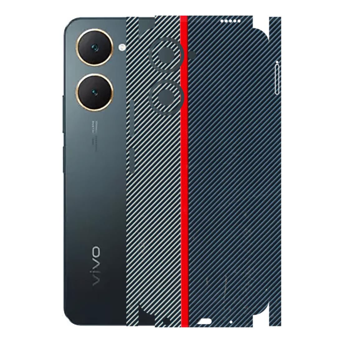 VIVO Y Series Phone Skins (All Models) - Blue Sober Lines - 3D Embossed Finish (L-305) Vivo Y18