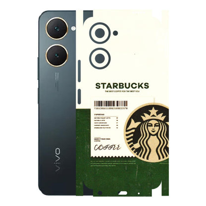 VIVO Y Series Phone Skins (All Models) - Starbucks Barcode - 3D Embossed Finish (L-308) Vivo Y18