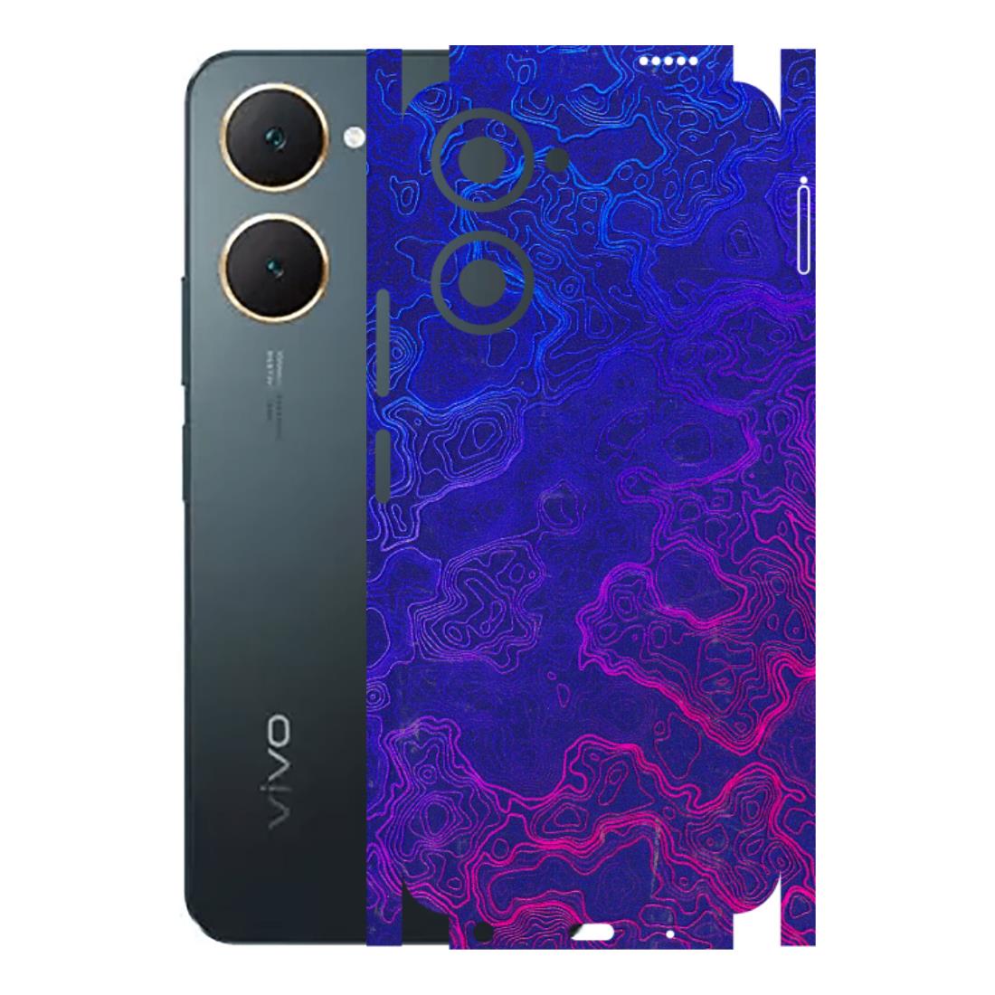 VIVO Y Series Phone Skins (All Models) - Purple Ripples Swirl - 3D Embossed Finish (L-314) Vivo Y18