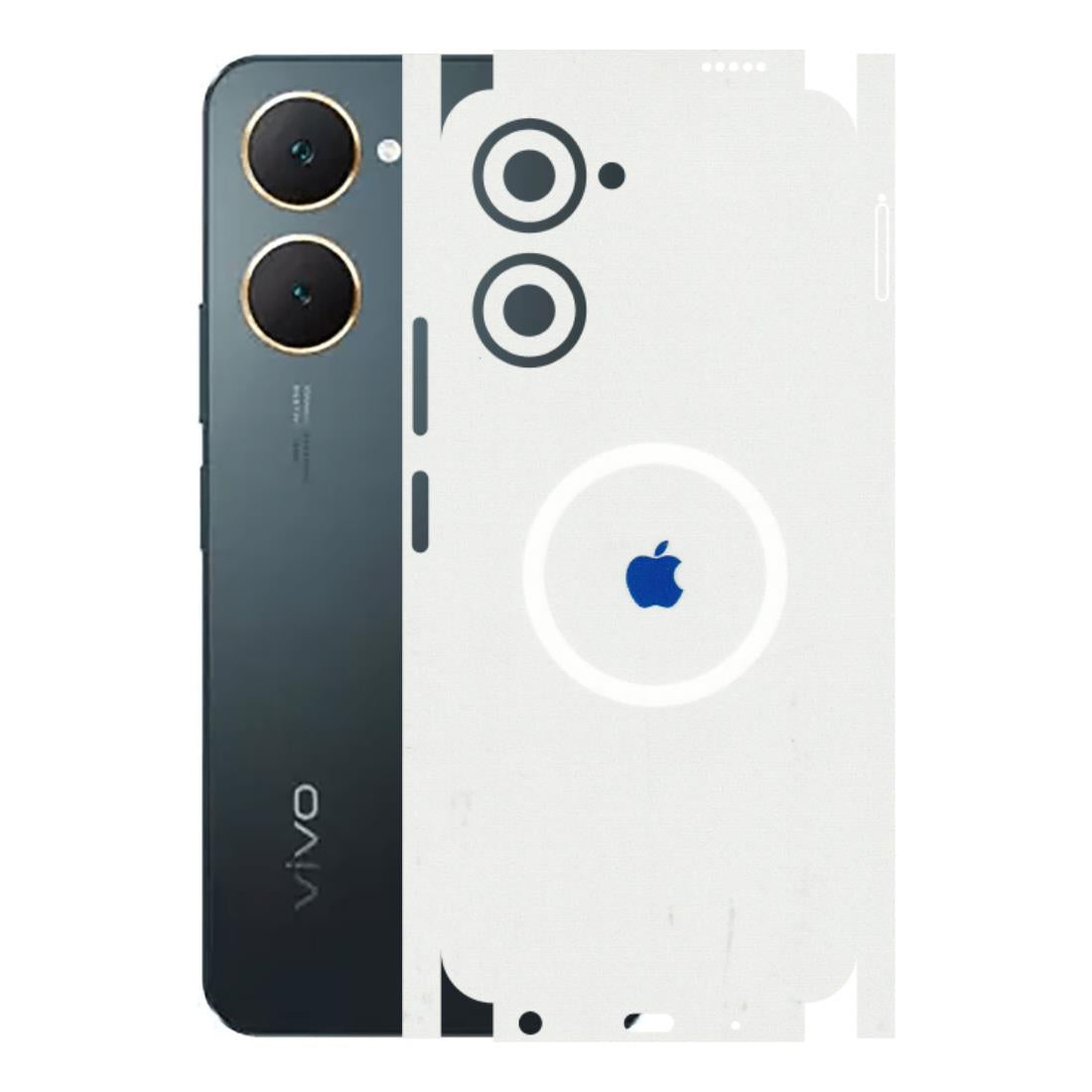 VIVO Y Series Phone Skins (All Models) - iPhone Magsafe Logo - 3D Embossed Finish (L-320) Vivo Y18