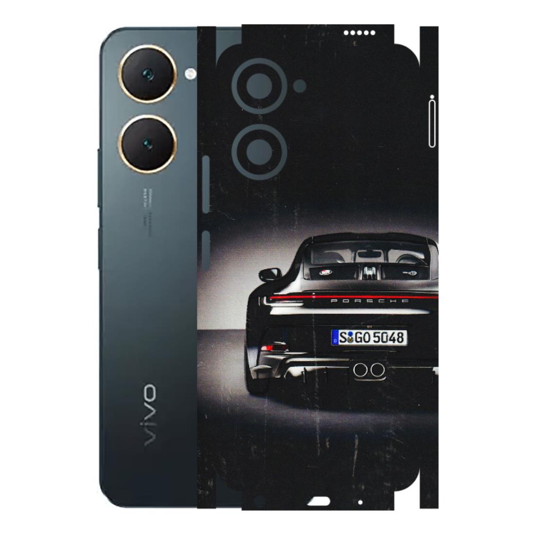 VIVO Y Series Phone Skins (All Models) - New Black Porsche GT3 - 3D Embossed Finish (L-327) Vivo Y18
