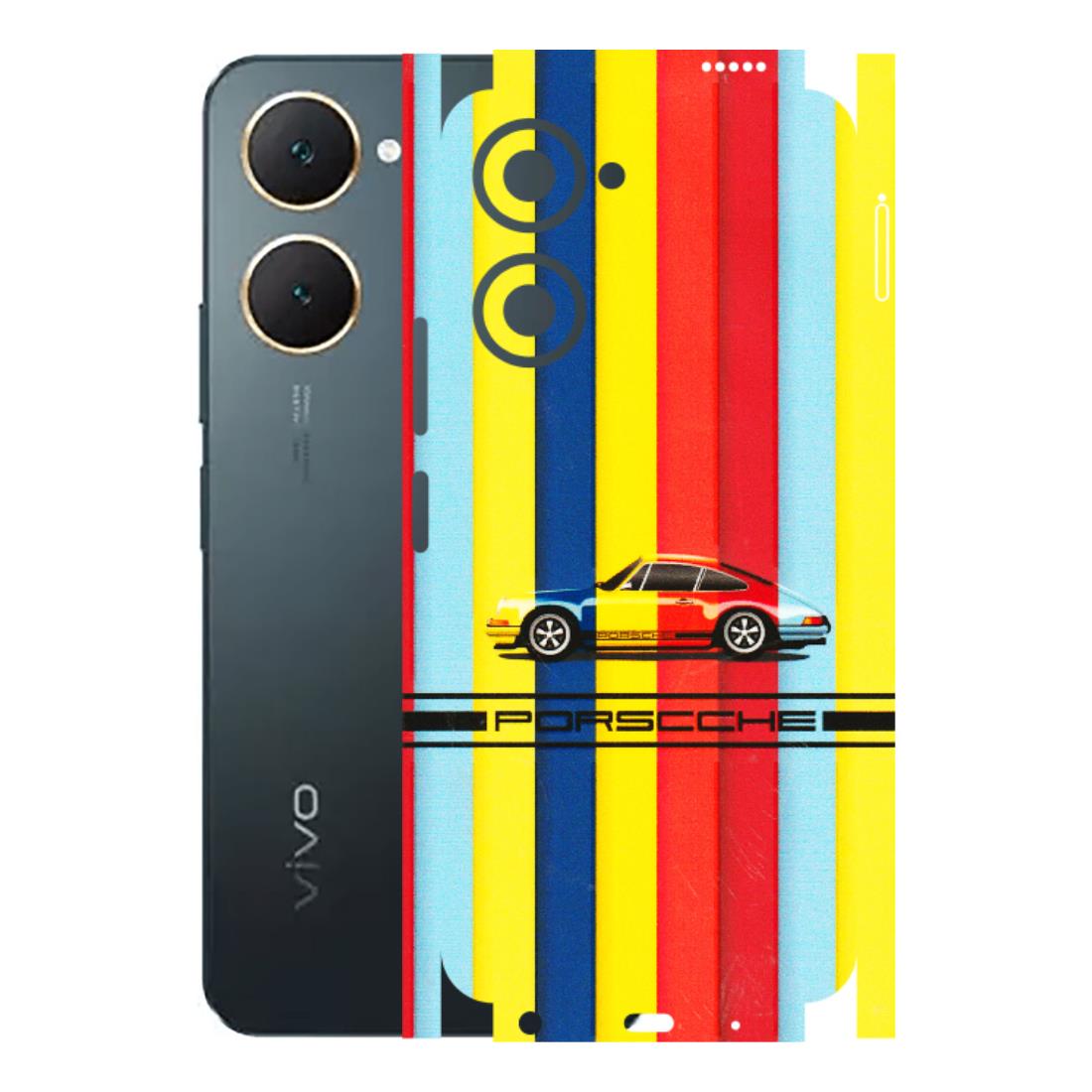 VIVO Y Series Phone Skins (All Models) - Multicolour Porche - 3D Embossed Finish (L-39) Vivo Y18
