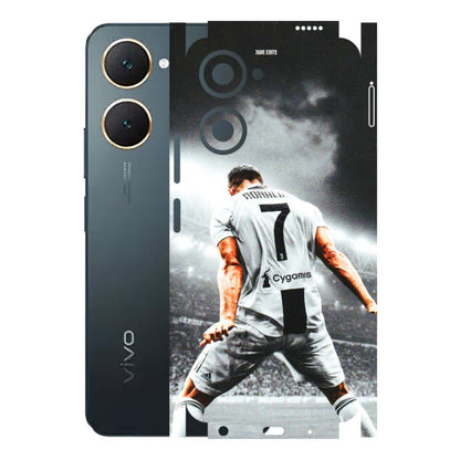 VIVO Y Series Phone Skins (All Models) - Ronaldo CR7 Crazy - 3D Embossed Finish (L-44) Vivo Y18