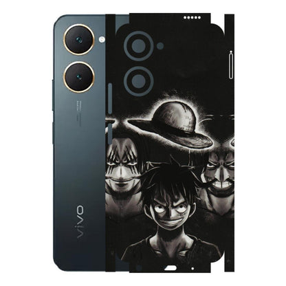 VIVO Y Series Phone Skins (All Models) - Black Luffy Hat - 3D Embossed Finish (L-57) Vivo Y18