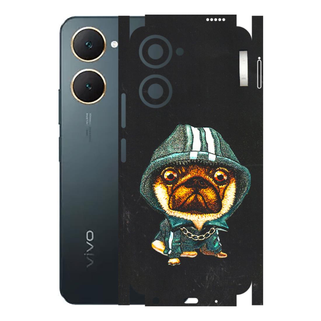 VIVO Y Series Phone Skins (All Models) - Puppy N Hoodie - 3D Embossed Finish (L-90) Vivo Y18