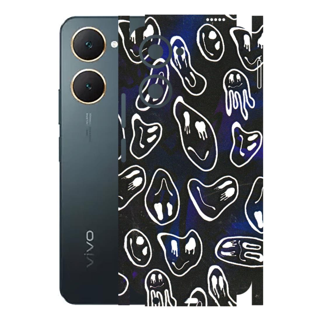 VIVO Y Series Phone Skins (All Models) - Distorted Smileys - 3D Embossed Finish (L-92) Vivo Y18