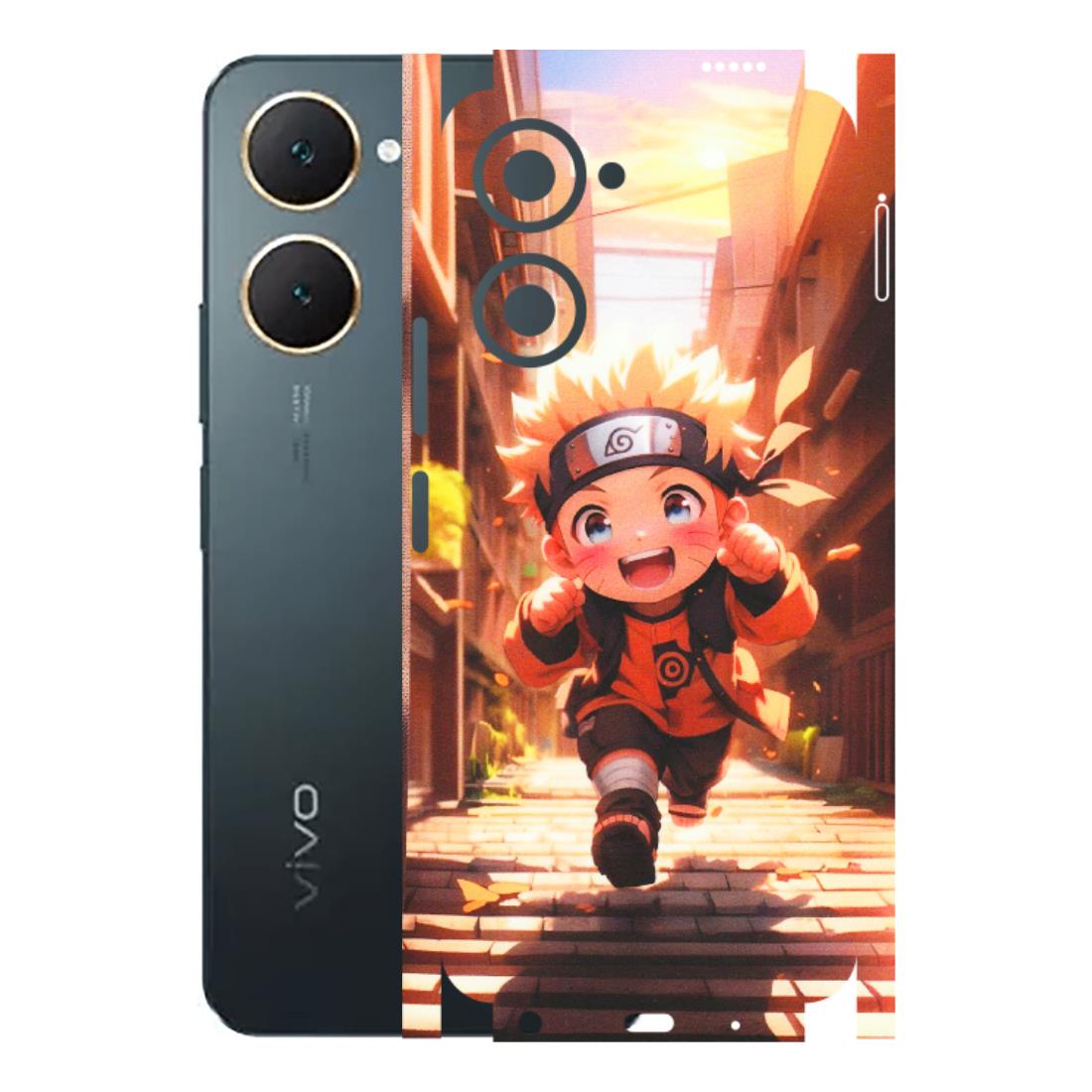 VIVO Y Series Phone Skins (All Models) - Naruto Cute Toon Running - Matte Finish (M-04) Vivo Y18