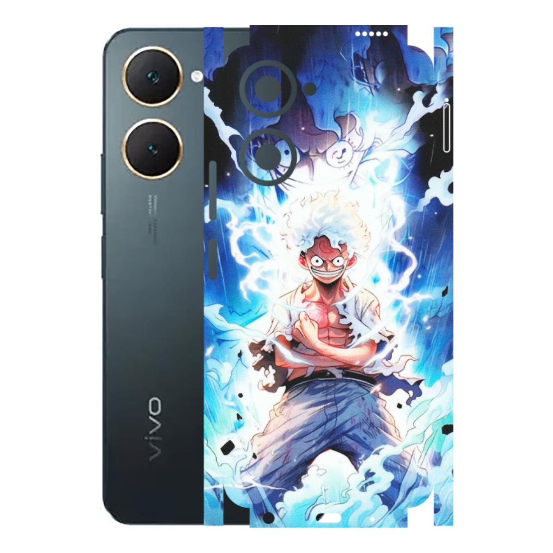 VIVO Y Series Phone Skins (All Models) - Blue Thunder Luffy Anime - Matte Finish (M-132) Vivo Y18