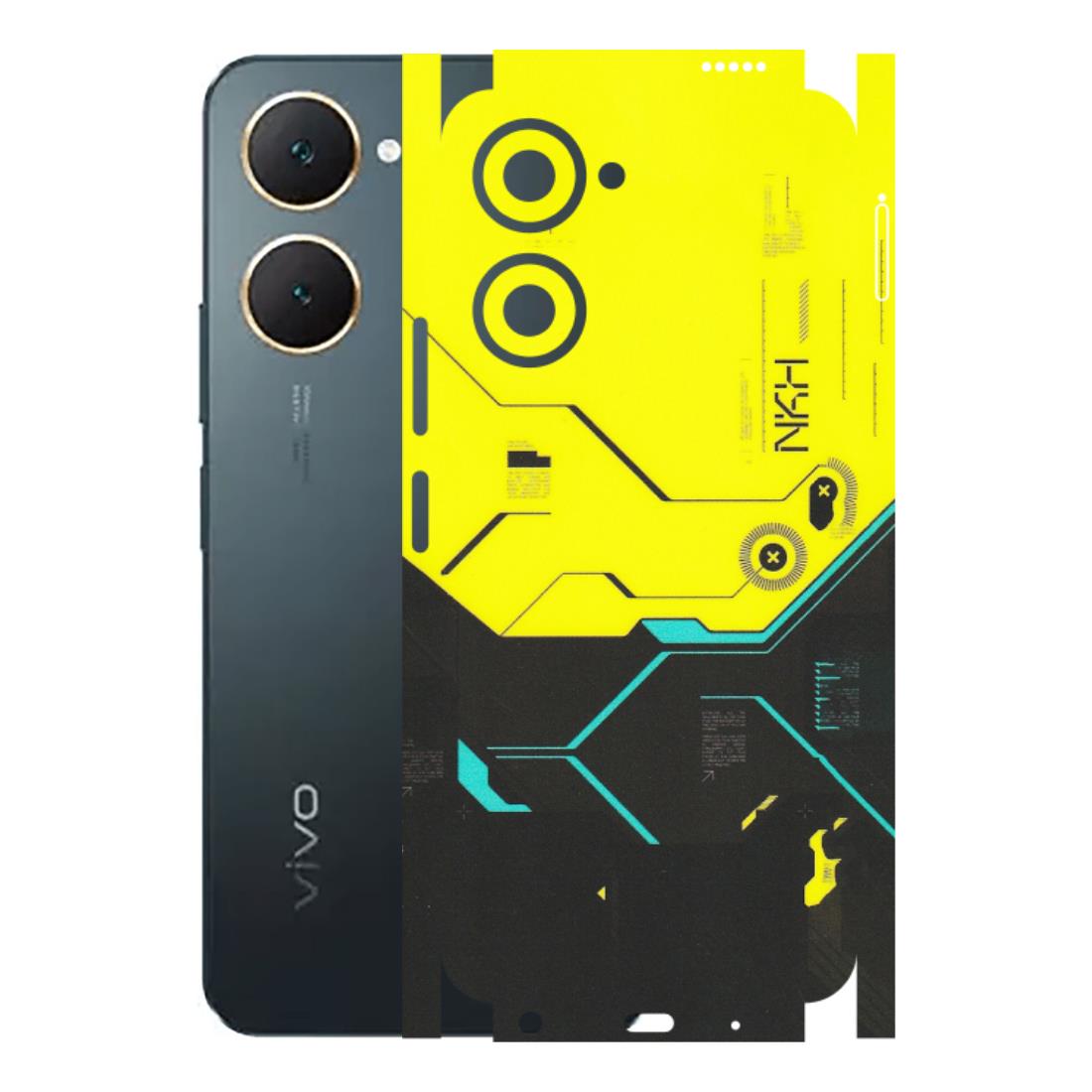 VIVO Y Series Phone Skins (All Models) - Black Yellow Technica - Matte Finish (M-53) Vivo Y18