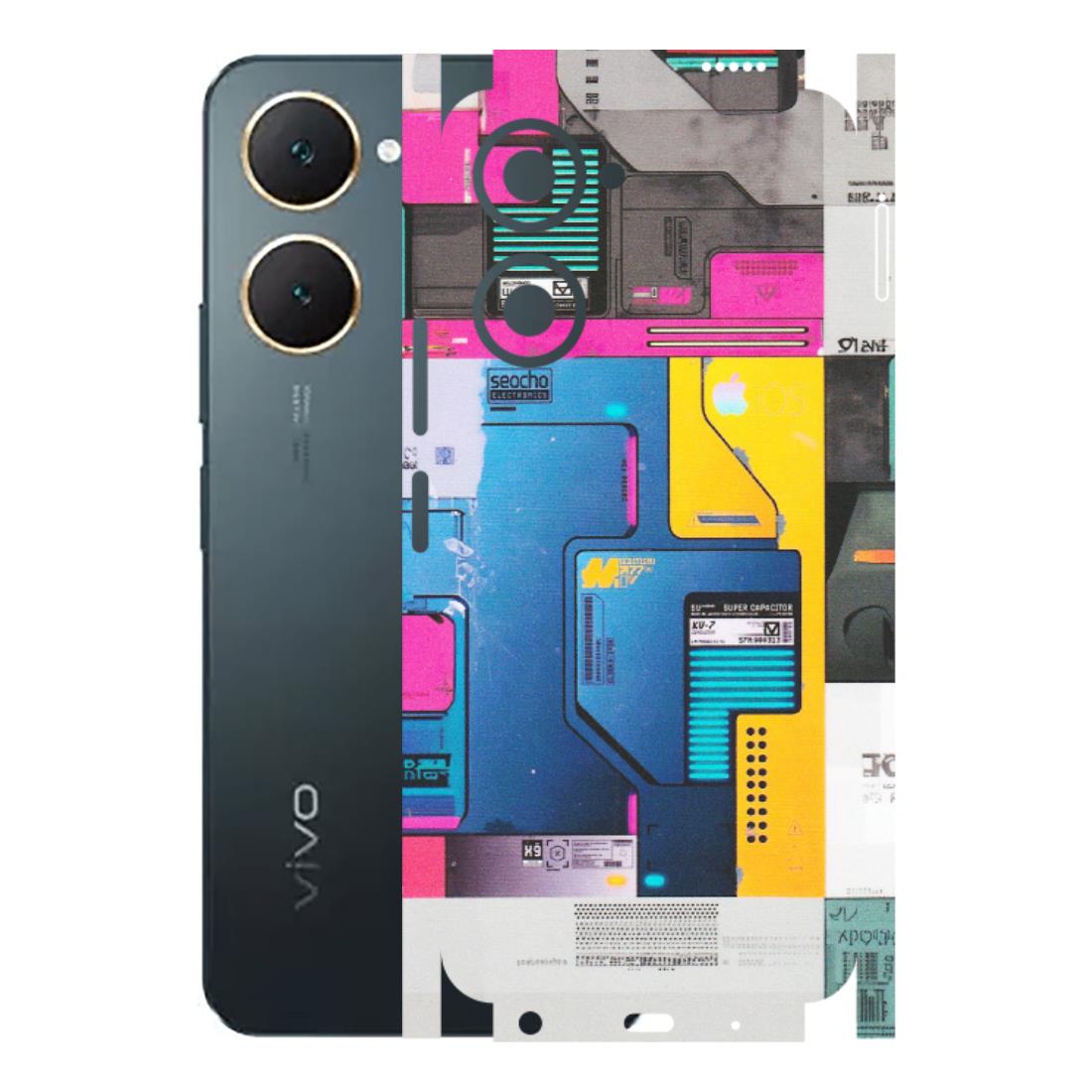 VIVO Y Series Phone Skins (All Models) - Colourfull Motherboard Internals - Matte Finish (M-55) Vivo Y18