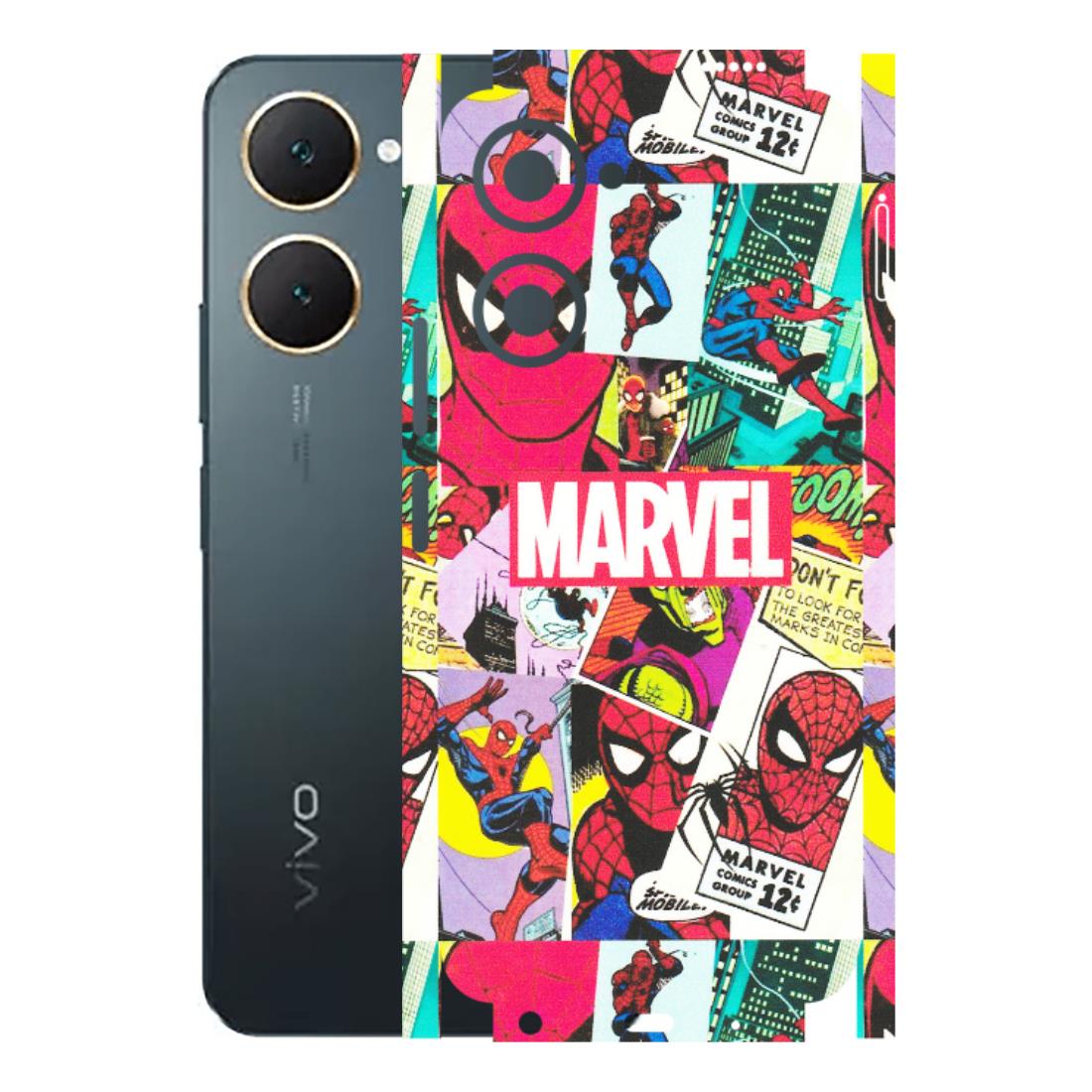 VIVO Y Series Phone Skins (All Models) - Marvel Comic Spiderman Grafitti - Matte Finish (M-72) Vivo Y18