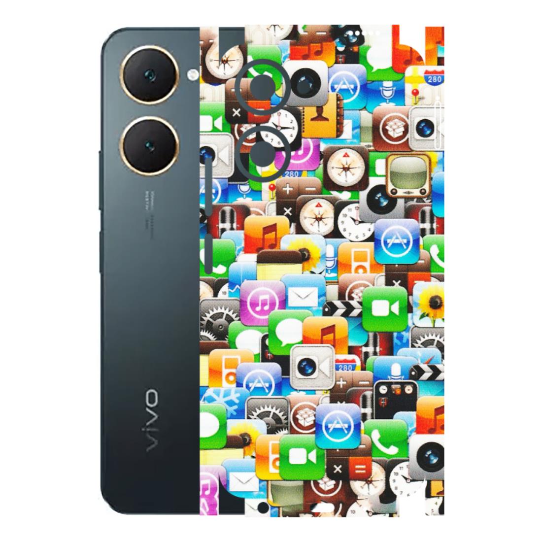 VIVO Y Series Phone Skins (All Models) - All Apple Icons - Matte Finish (M-93) Vivo Y18