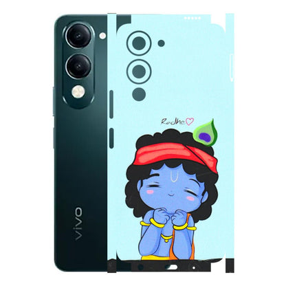 VIVO Y Series Phone Skins (All Models) - Radhe Radhe Cute Toon - 3D Embossed Finish (L-05) Vivo Y19E