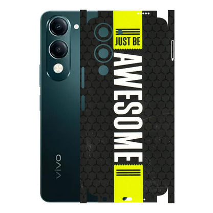 VIVO Y Series Phone Skins (All Models) - Just Be Awesome - 3D Embossed Finish (L-101) Vivo Y19E
