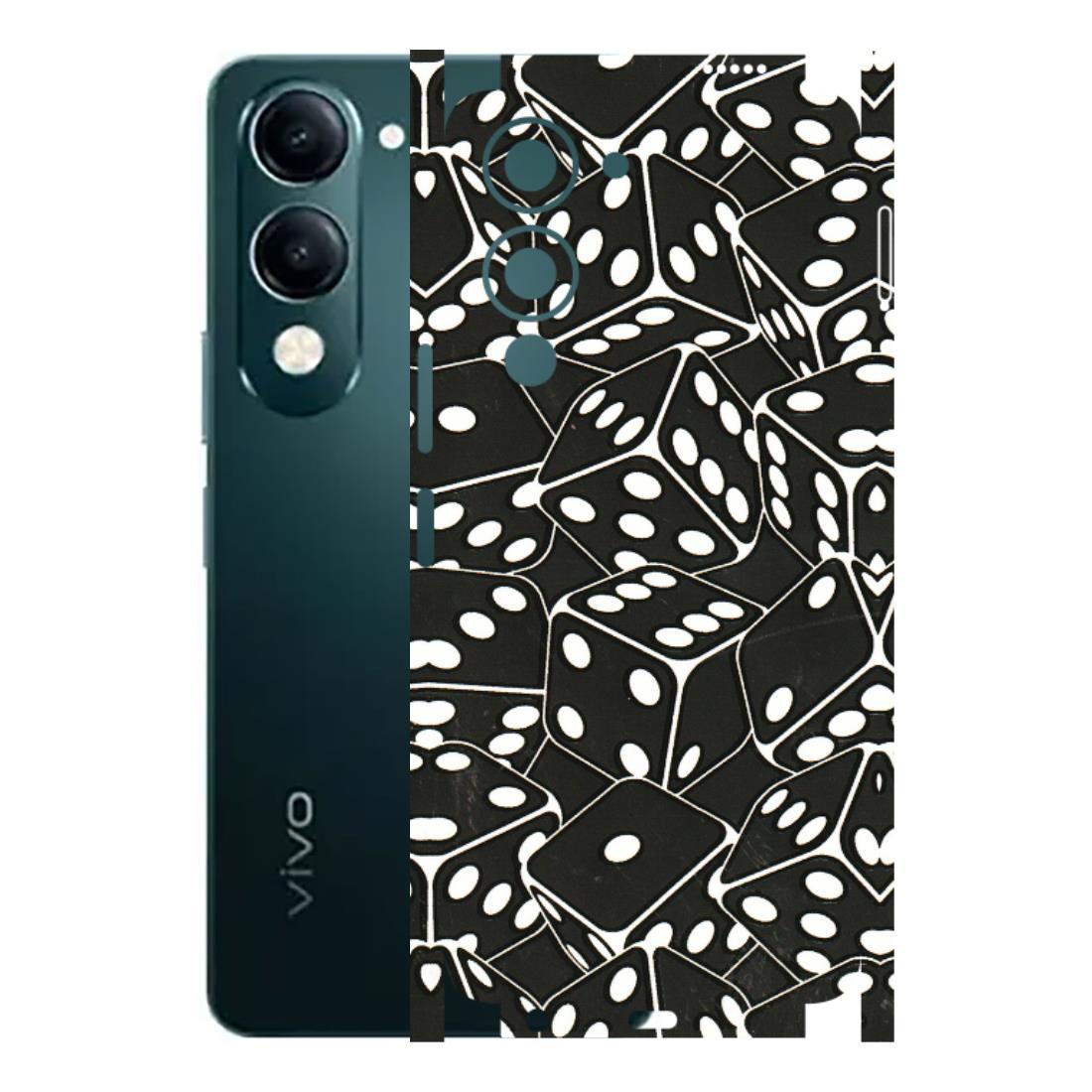 VIVO Y Series Phone Skins (All Models) - Big Black Dices - 3D Embossed Finish (L-106) Vivo Y19E