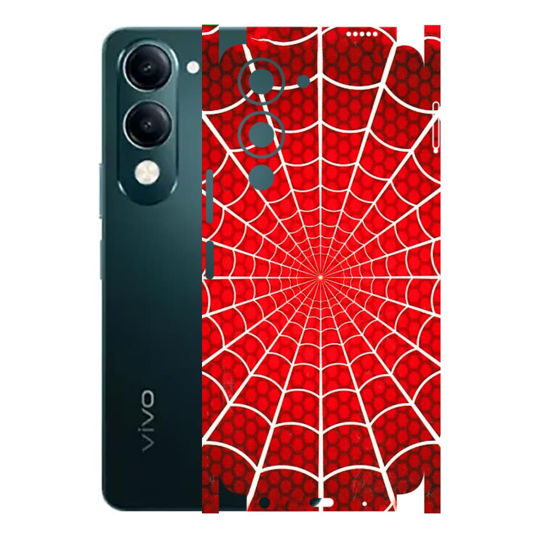 VIVO Y Series Phone Skins (All Models) - Classic Spidey Web - 3D Embossed Finish (L-115) Vivo Y19E