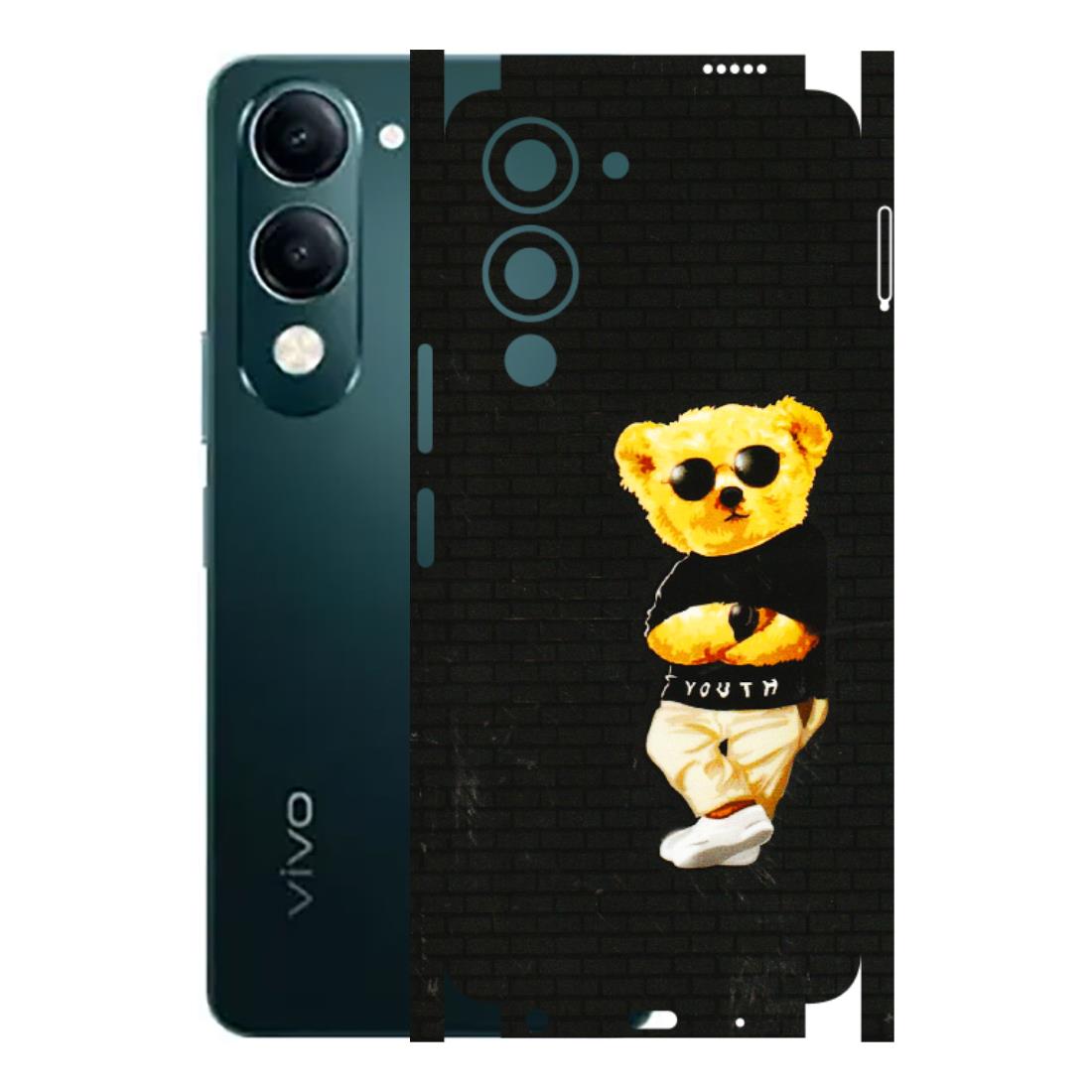 VIVO Y Series Phone Skins (All Models) - Classy Teddy Bear - 3D Embossed Finish (L-116) Vivo Y19E