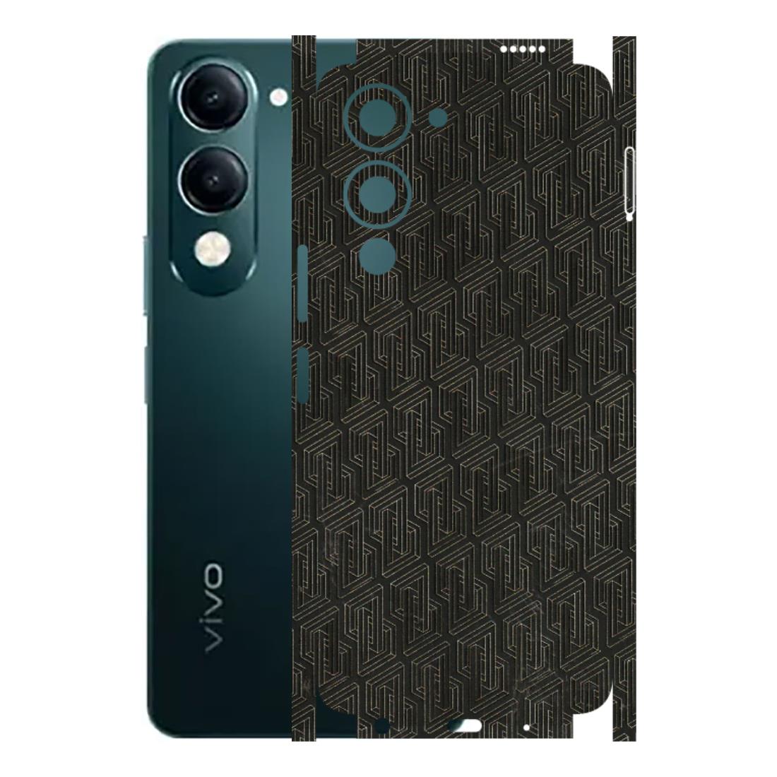 VIVO Y Series Phone Skins (All Models) - Black Abstract Pattern - 3D Embossed Finish (L-117) Vivo Y19E