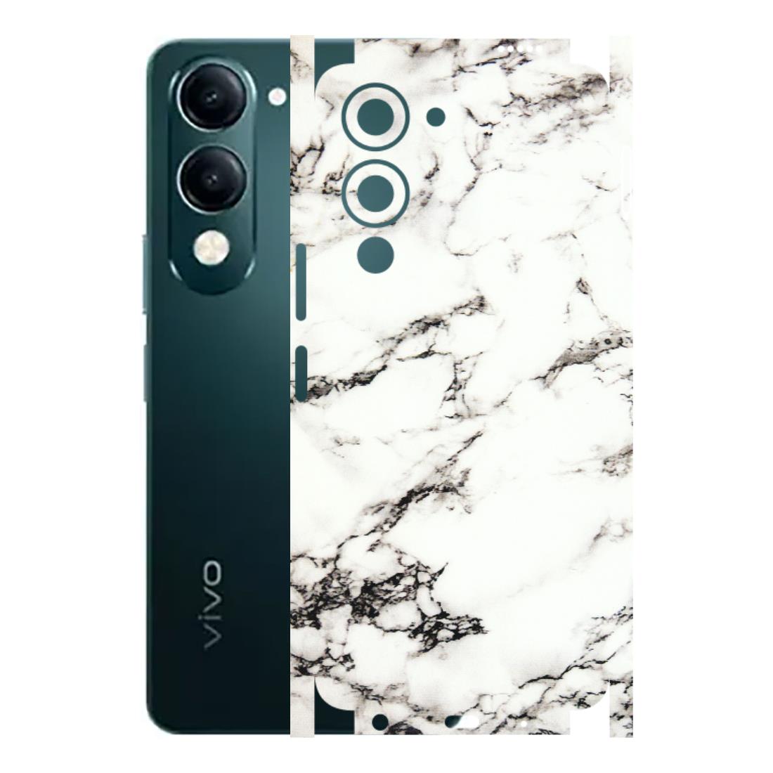 VIVO Y Series Phone Skins (All Models) - Black and White Marble Texture - 3D Embossed Finish (L-124) Vivo Y19E