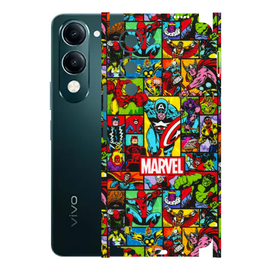 VIVO Y Series Phone Skins (All Models) - MARVELOUS Comic Characters - 3D Embossed Finish (L-129) Vivo Y19E