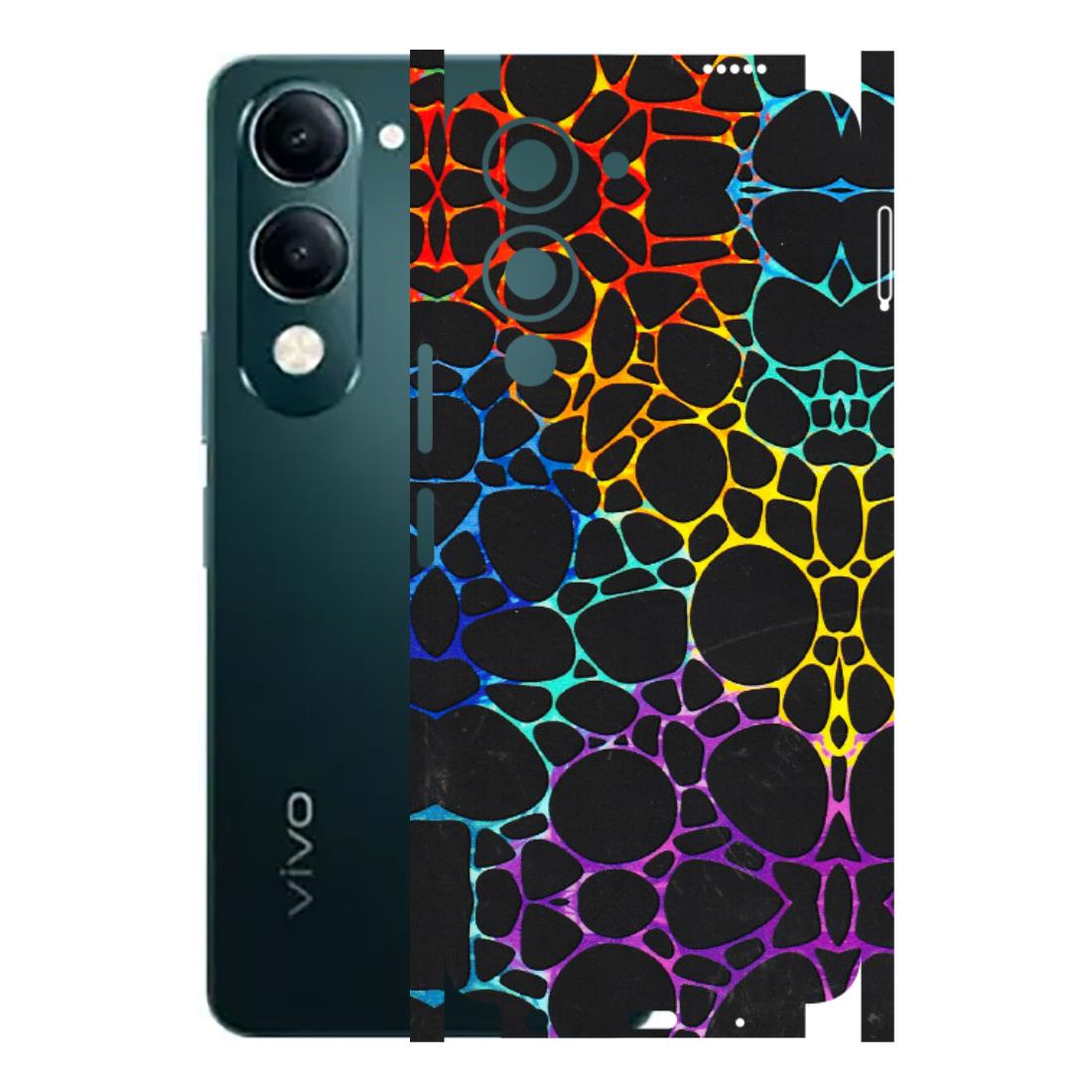 VIVO Y Series Phone Skins (All Models) - Abstract Art MultiColour - 3D Embossed Finish (L-133) Vivo Y19E