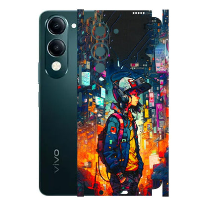 VIVO Y Series Phone Skins (All Models) - Street Anime Guy - 3D Embossed Finish (L-158) Vivo Y19E