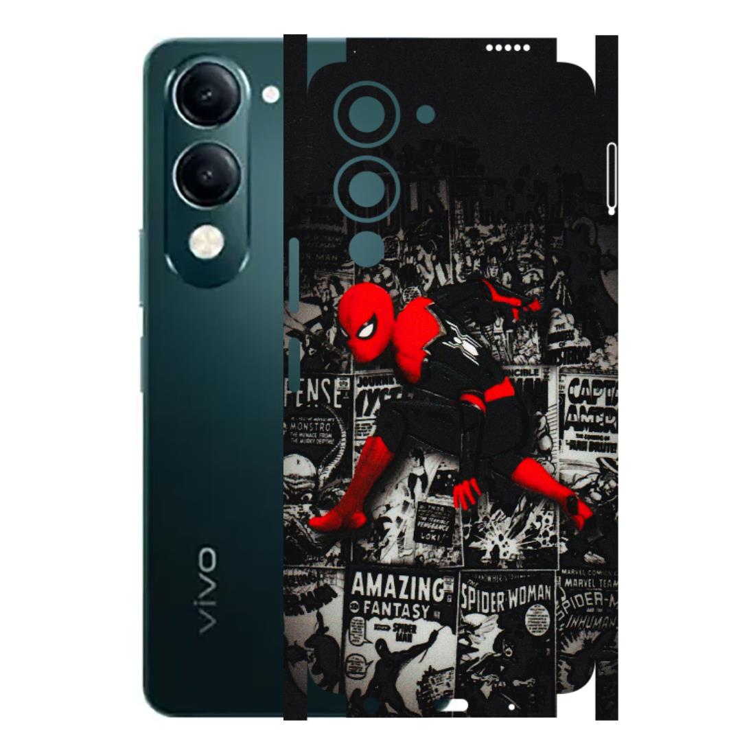 VIVO Y Series Phone Skins (All Models) - SpiderMan New - 3D Embossed Finish (L-162) Vivo Y19E