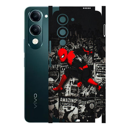 VIVO Y Series Phone Skins (All Models) - SpiderMan New - 3D Embossed Finish (L-162) Vivo Y19E