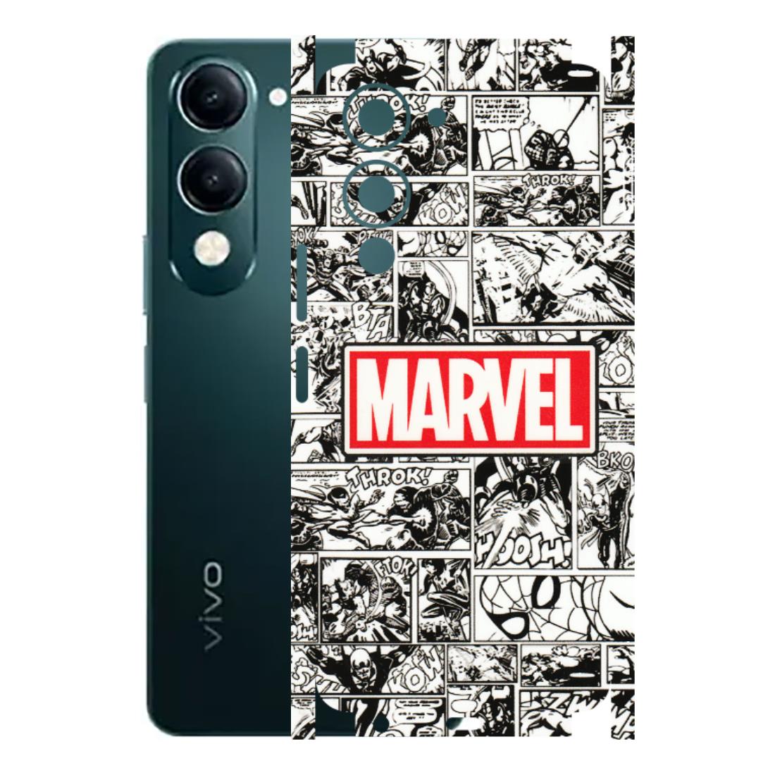 VIVO Y Series Phone Skins (All Models) - Marvel Comic - 3D Embossed Finish (L-171) Vivo Y19E