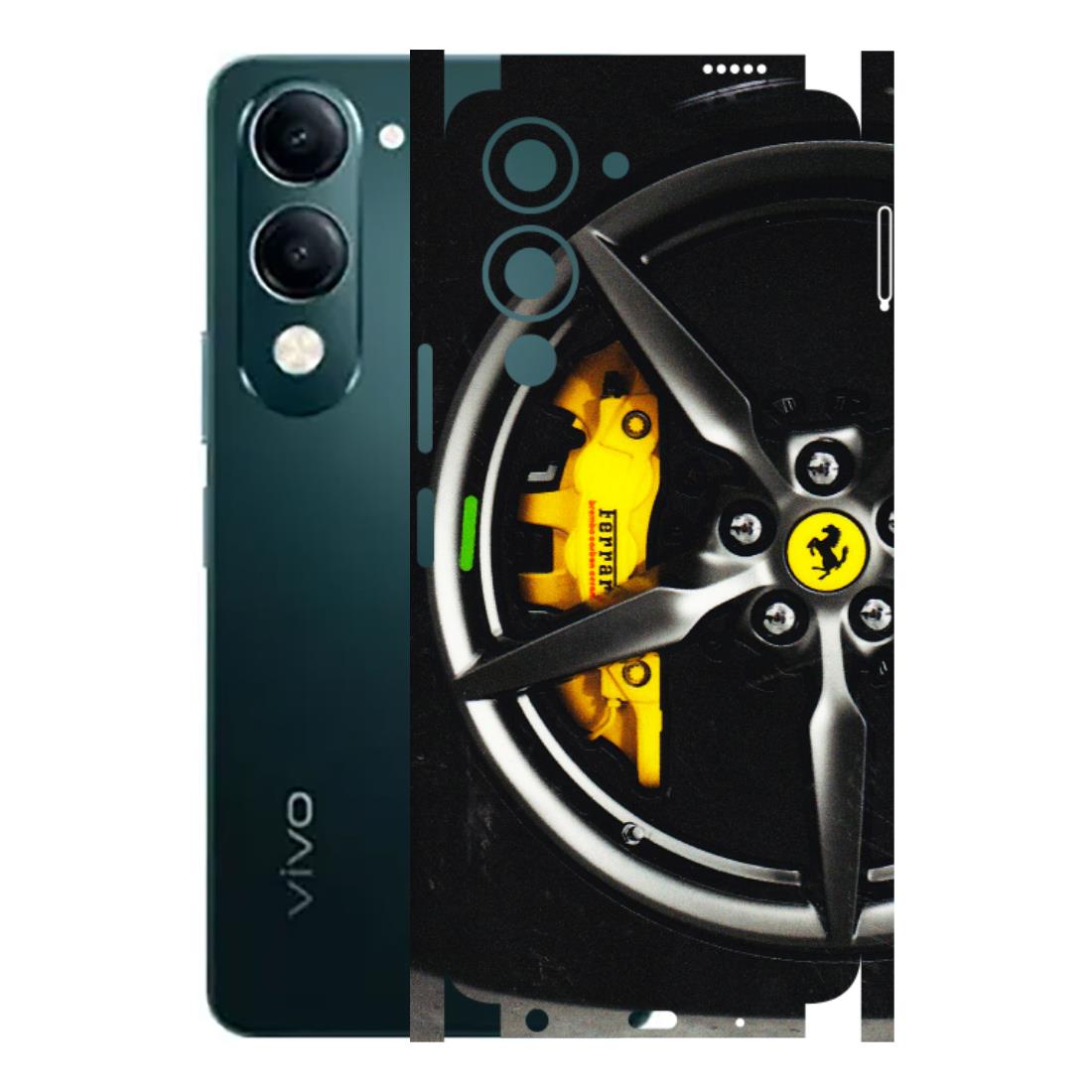 VIVO Y Series Phone Skins (All Models) - Ferrari Wheel Alloy - 3D Embossed Finish (L-173) Vivo Y19E