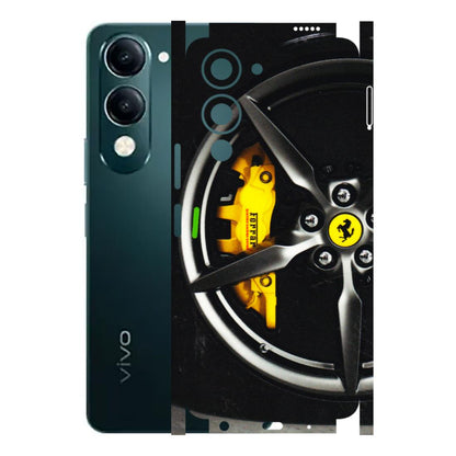 VIVO Y Series Phone Skins (All Models) - Ferrari Wheel Alloy - 3D Embossed Finish (L-173) Vivo Y19E