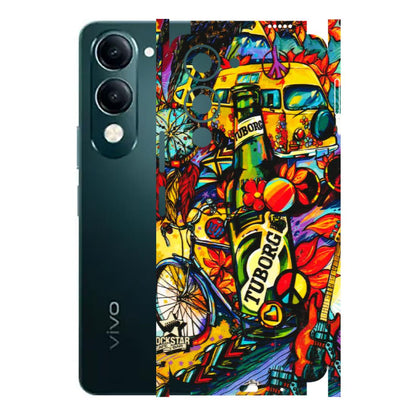 VIVO Y Series Phone Skins (All Models) - Cool Beer Bottle - 3D Embossed Finish (L-193) Vivo Y19E
