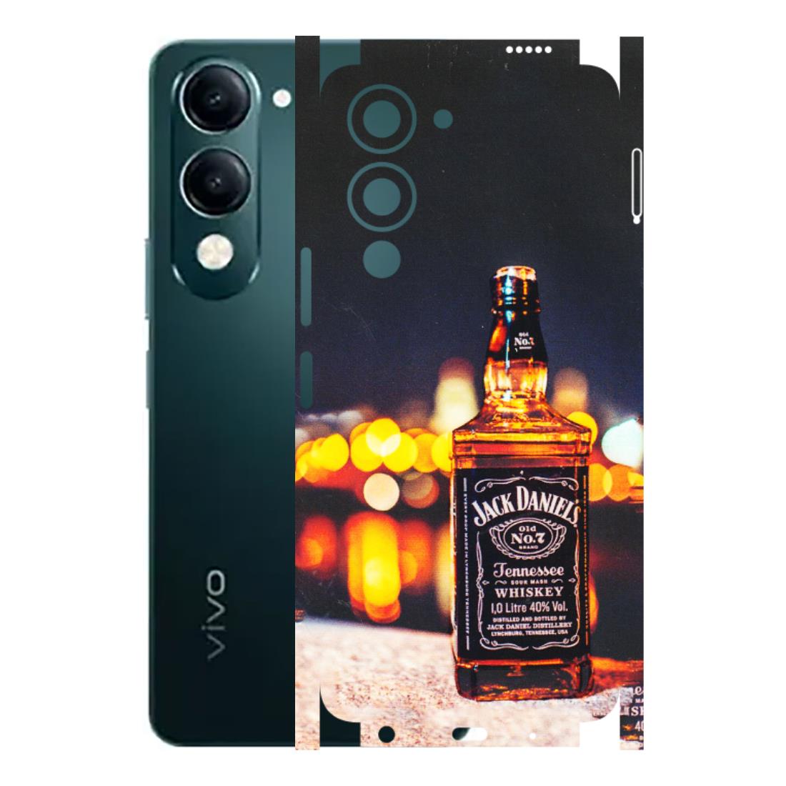 VIVO Y Series Phone Skins (All Models) - JD Whiskey Bottle - 3D Embossed Finish (L-20) Vivo Y19E