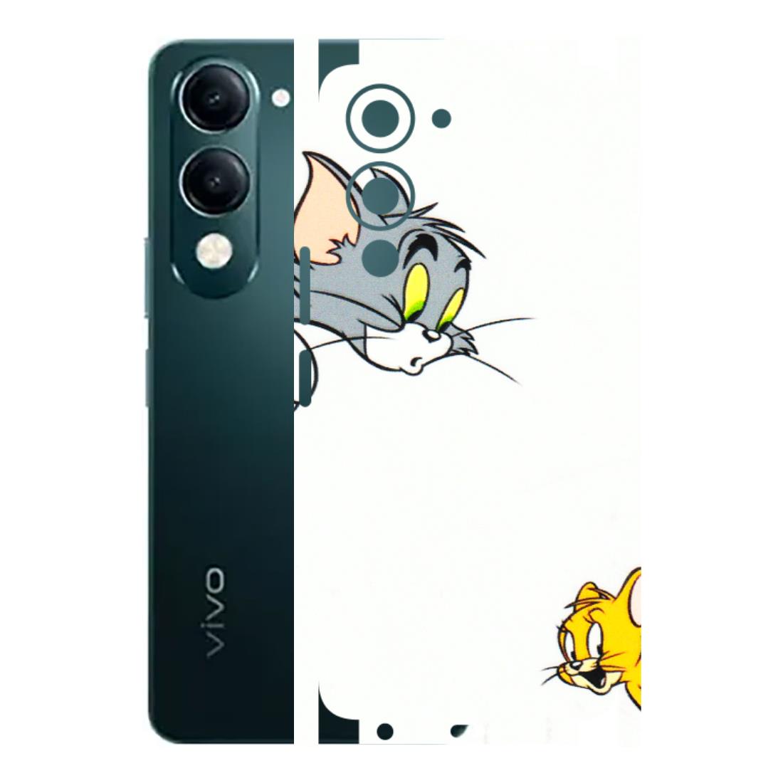 VIVO Y Series Phone Skins (All Models) - Cute Tom And Jerry - 3D Embossed Finish (L-220) Vivo Y19E