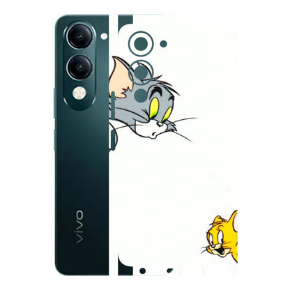 VIVO Y Series Phone Skins (All Models) - Cute Tom And Jerry - 3D Embossed Finish (L-220) Vivo Y19E