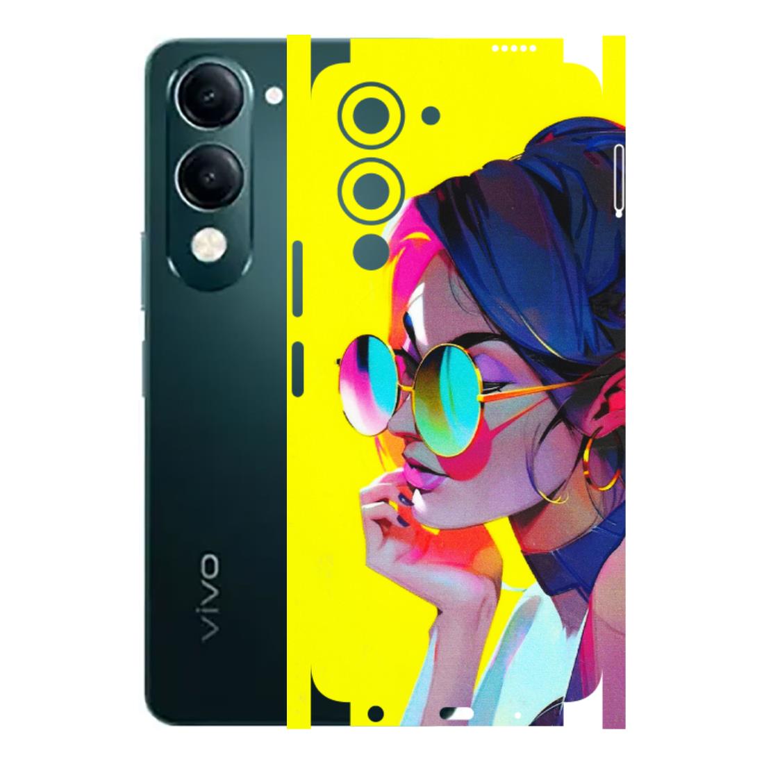 VIVO Y Series Phone Skins (All Models) - Bold Stylish Girl - 3D Embossed Finish (L-222) Vivo Y19E