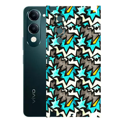 VIVO Y Series Phone Skins (All Models) - Funky Zig Zag - 3D Embossed Finish (L-223) Vivo Y19E