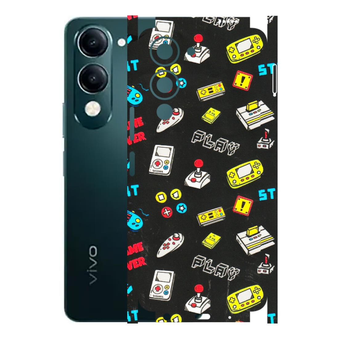 VIVO Y Series Phone Skins (All Models) - Gaming Doodles - 3D Embossed Finish (L-224) Vivo Y19E
