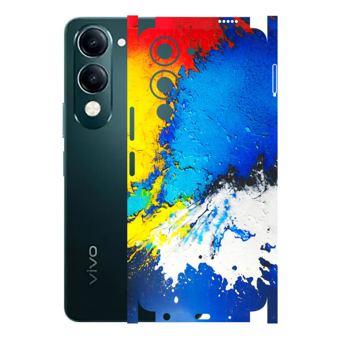 VIVO Y Series Phone Skins (All Models) - Acrylic Paint Spill - 3D Embossed Finish (L-229) Vivo Y19E