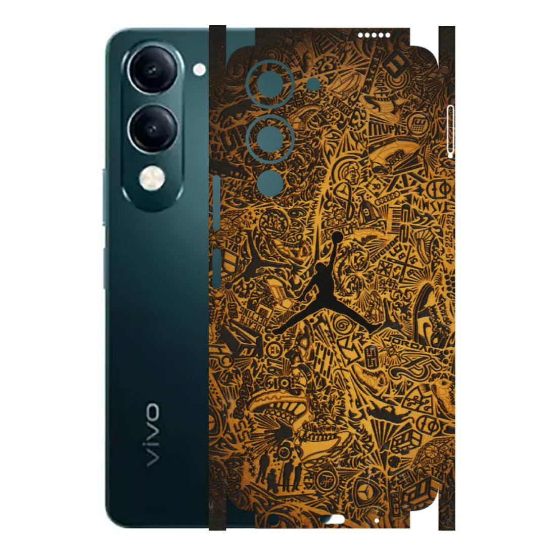 VIVO Y Series Phone Skins (All Models) - Premium Gold Basketball Player - 3D Embossed Finish (L-236) Vivo Y19E